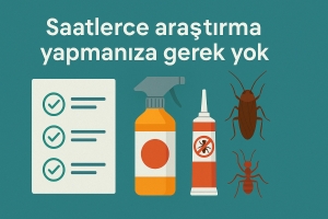 ilaçlama set avantajları | görsel, hazır haşere ilaçlama setlerinin kullanıcıya sağladığı kolaylığı anlatan sade ve etkili bir infografiktir. 